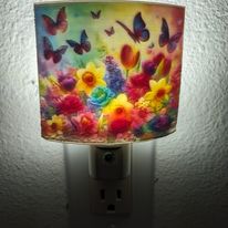 Flower & Butterflies Nightlight