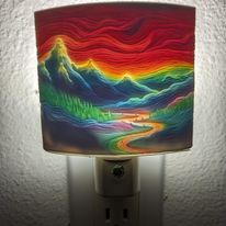 Rainbow Mountain Nightlight