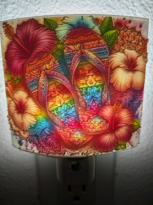 Floral Flip Flop Nightlight