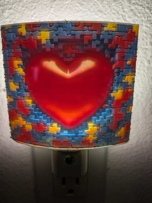 Autism Heart Nightlight