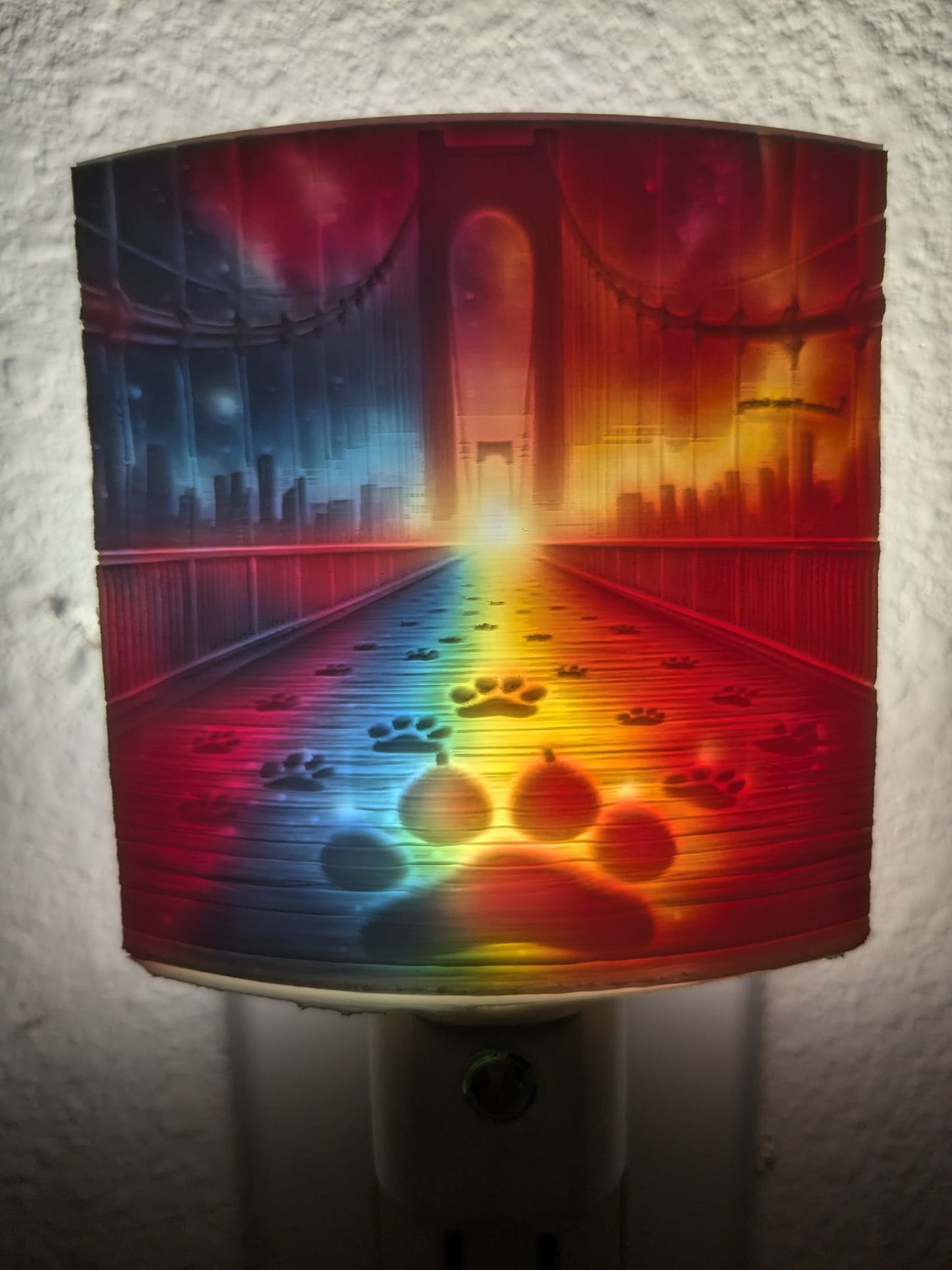 Paw Print Rainbow Bridge Nightlight