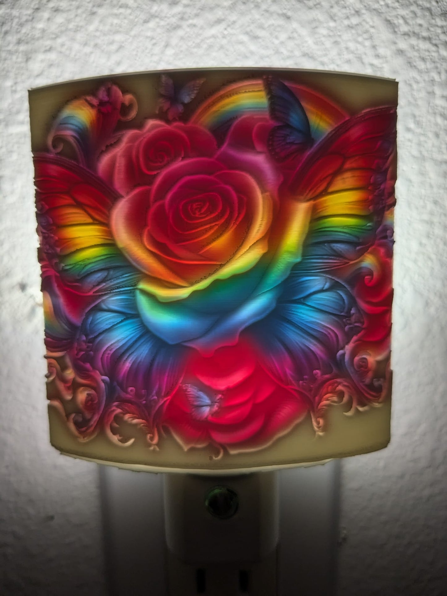 Rainbow Rose Nightlight