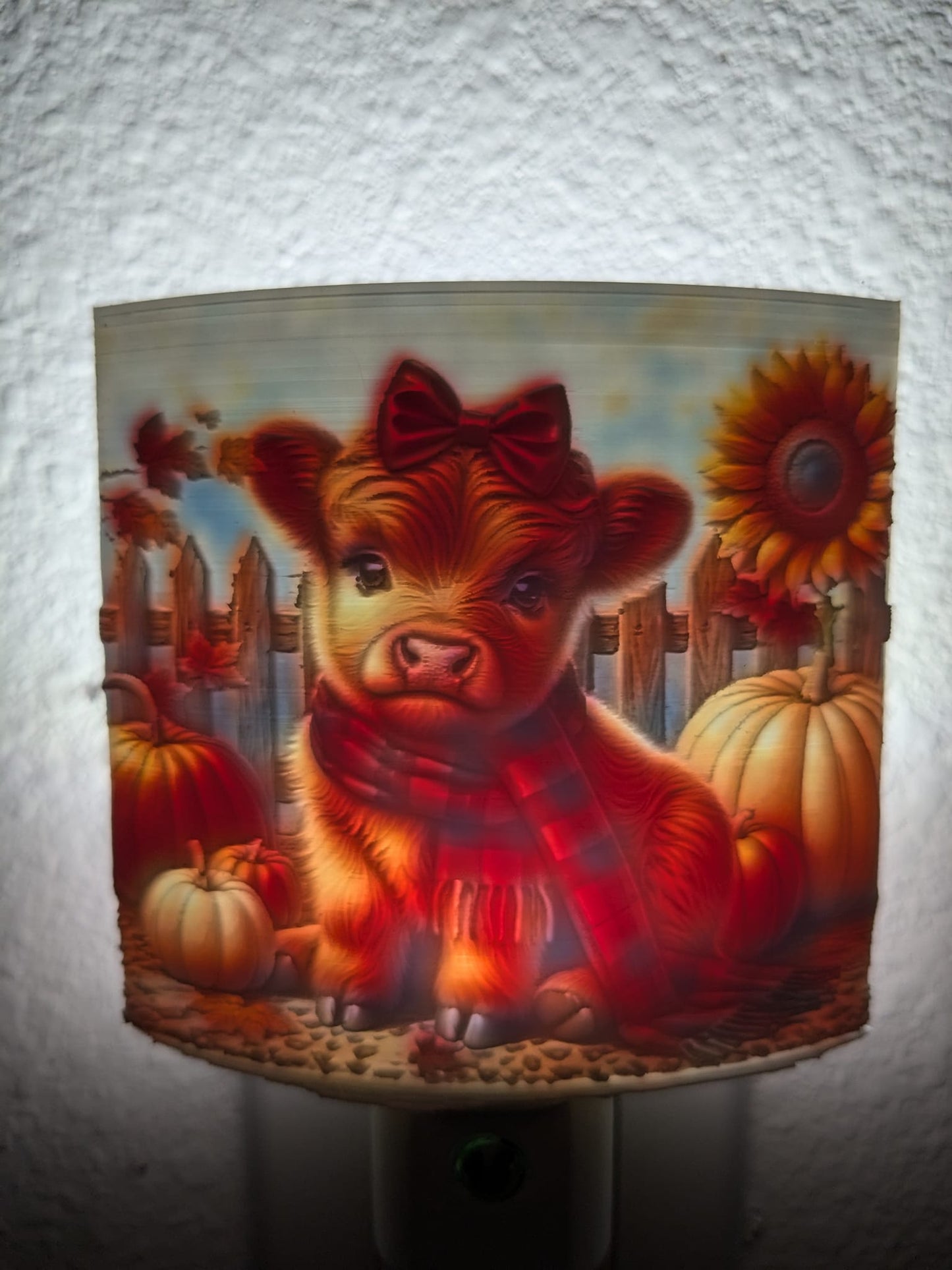 Fall Highland Cow Nightlight